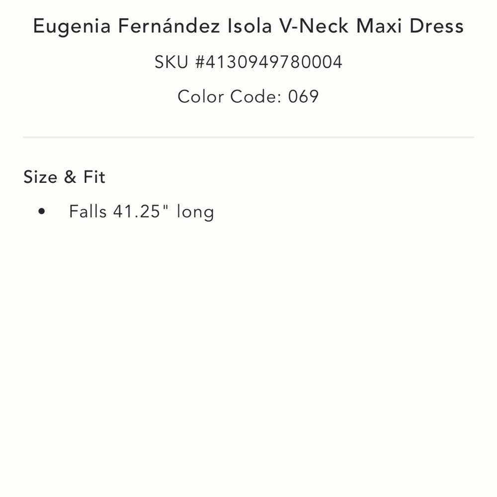 Winter in Hawaii wear Eugenia Fernandez isola V-Neck Maxi Dress - Picture 7 of 8